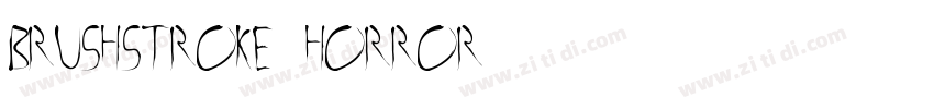 Brushstroke Horror字体转换